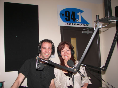 David Tancr�de et Pascale Piquet, en direct au 94.1 FM � Sept-�les