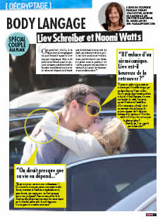 Liev Schreiber et Naomi Watts