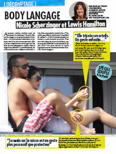 Nicole Scher Zinger et Lewis Hamilton